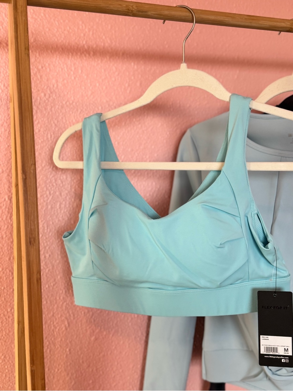 Light Blue Supportive Sports Bra
